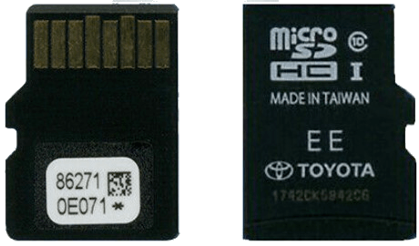 Replacement For Toyota Navigation Map MicroSD 86271‑0E071 Prius C Camry Corolla 2019 - ElectronicsLA