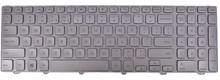 Load image into Gallery viewer,  Dell Inspiron 15 7000 7537 NSK-LG0LN-A00 0KK7X9 Silver Backlit Keyboard