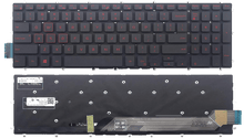 Load image into Gallery viewer, Dell Inspiron 15 17 7566 7567 Red Backlit Keyboard 3R0JR PK131QP2B00