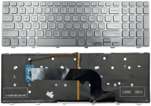  Dell Inspiron 15 7000 7537 NSK-LG0LN-A00 0KK7X9 Silver Backlit Keyboard
