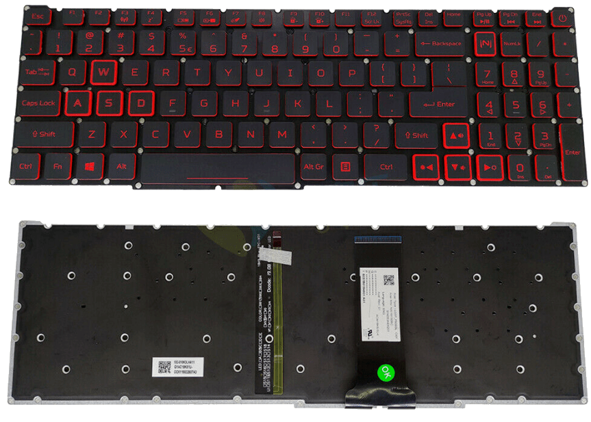 Acer Nitro 5 AN515-54 AN515-43 AN715-51 AN517-51 Backlit Keyboard
