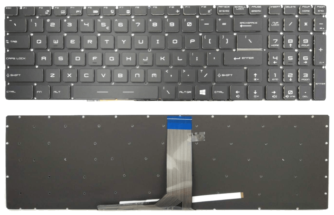 MSI Steel GE62 GE72 GS60 GS70 GS72 GT72 RGB Colorful Backlit Keyboard