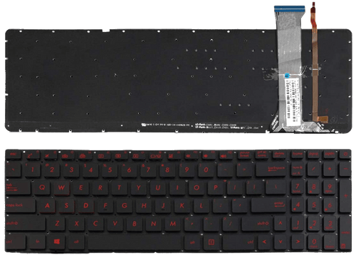  Asus Rog GL552VL GL552VW GL552VX GL552JX Red Backlit Keyboard
