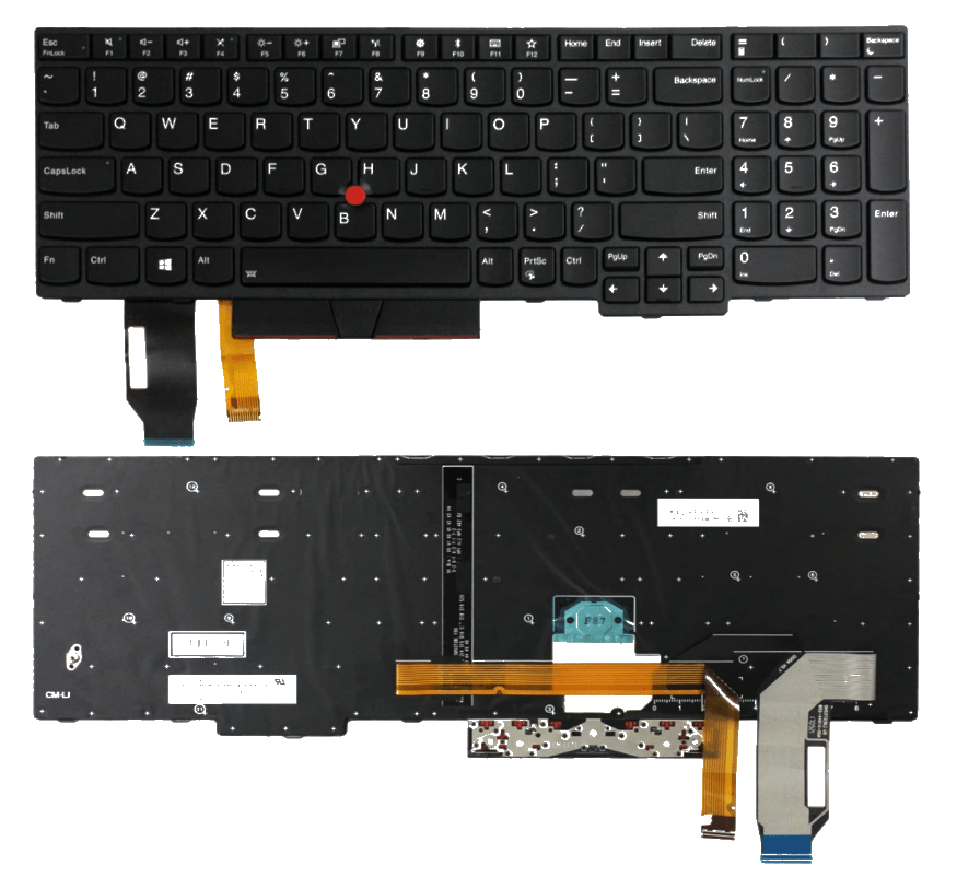 Replacement For Lenovo ThinkPad E580 E585 L580 01YP680 SN20P34095 Non-backlit Keyboard
